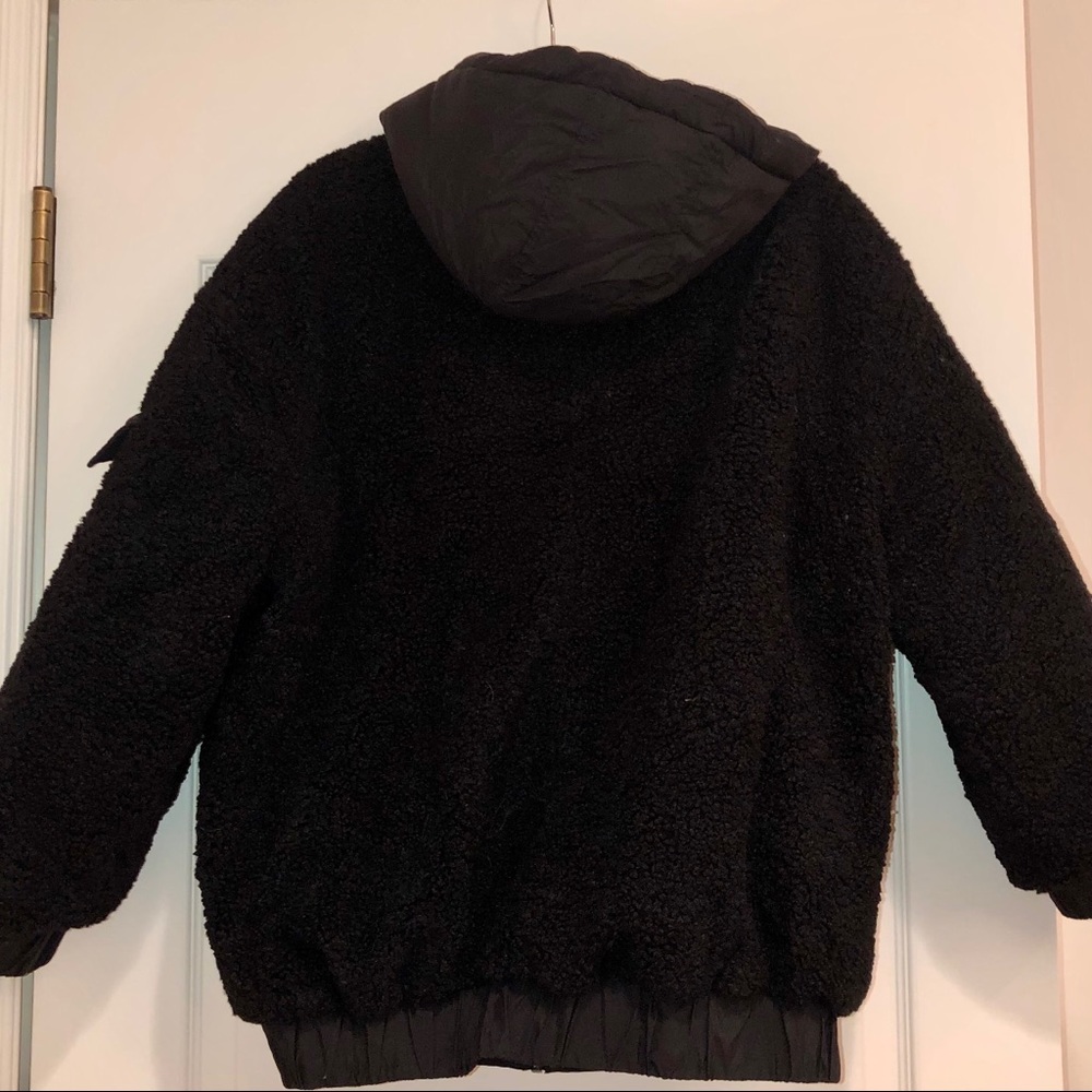 ASOS Fleece Bomber Jacket - Picture 5 of 7